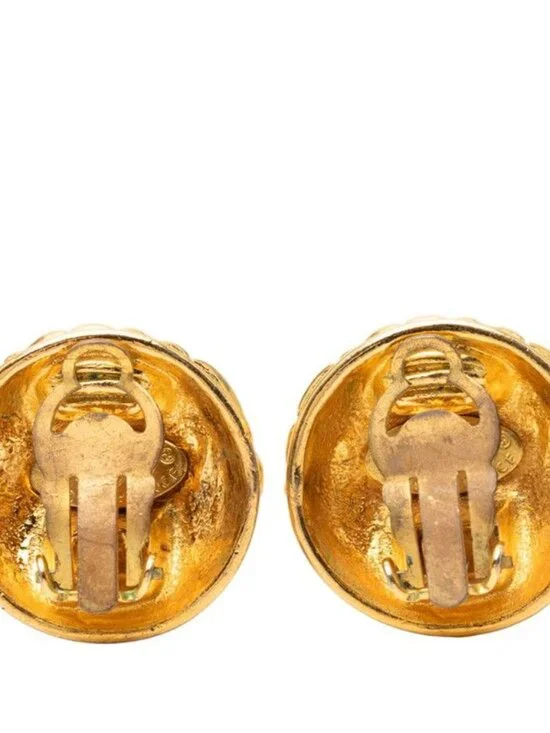 Chanel CC Logo Quilted Vintage Gold Plated - Picture 2 of 3